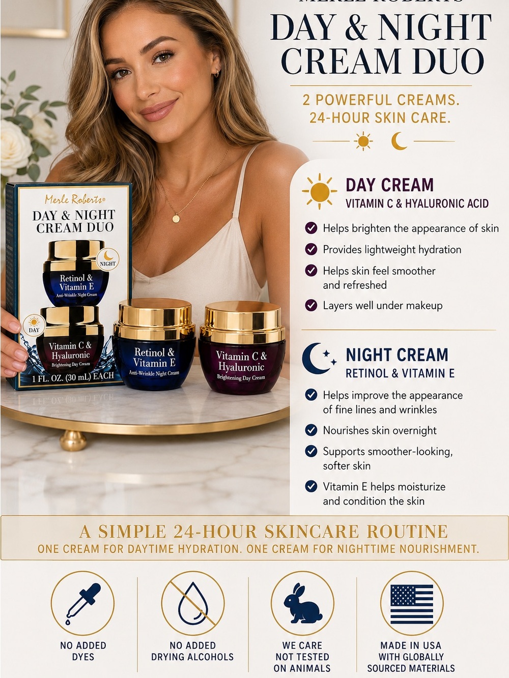 Dr Merle Norma*Hyaluronic Brightening Retinol Concentrated Day & Night Cream DUO